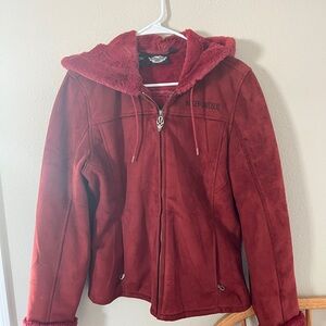 Harley-Davidson Women's Deep Red Teddy Jacket